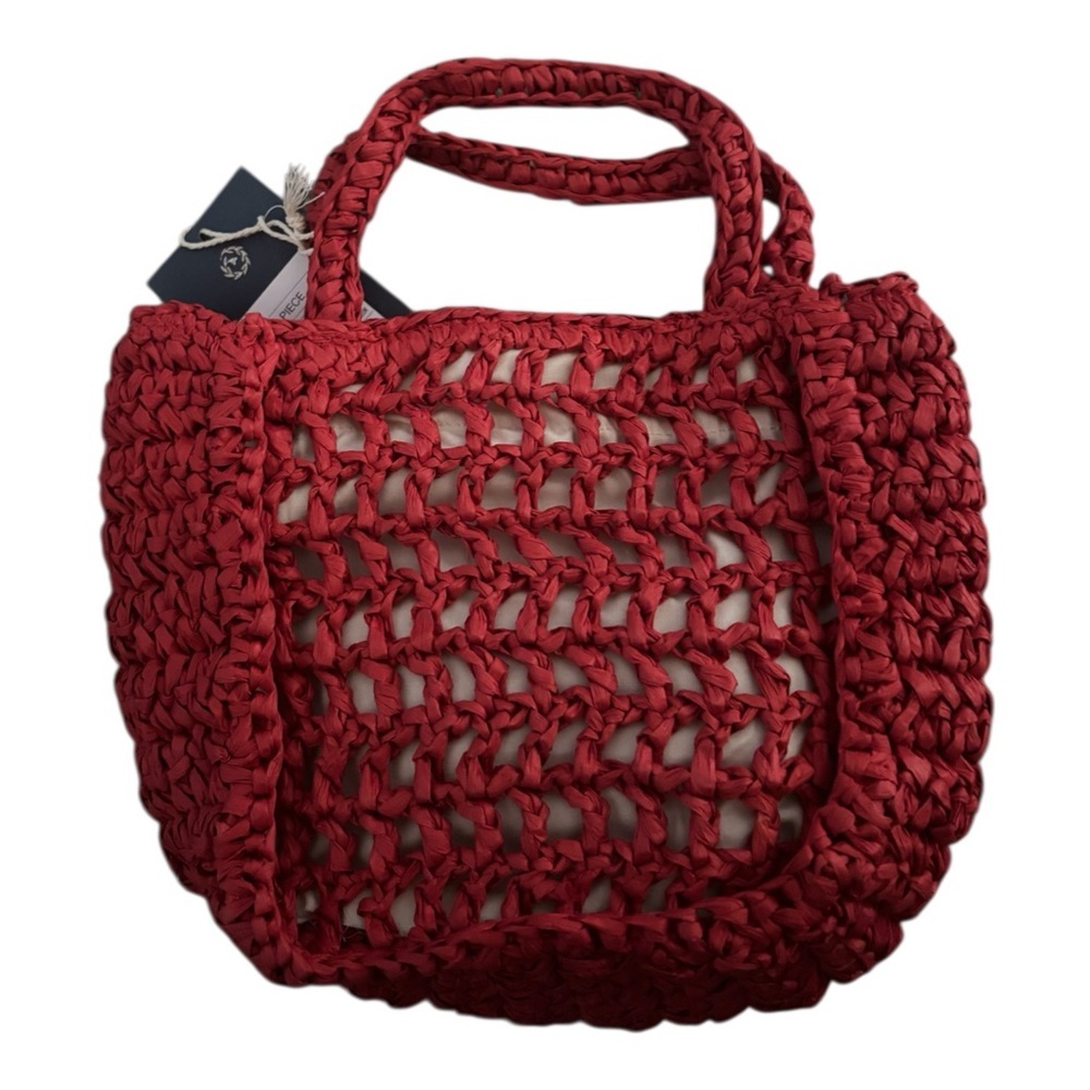 Universal Thread Red Crochet Tote - Picture 2 of 2